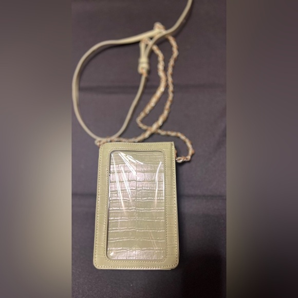 Green Croc-Embossed Mini Crossbody Bag - Picture 4 of 4